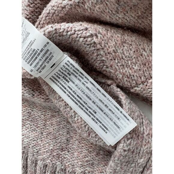 Abercrombie & Fitch mauve cotton blend knit open front cardigan- M - Picture 8 of 8